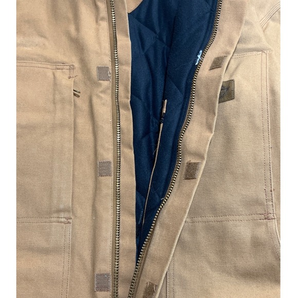 Dickies Heavy Canvas Insulated Full Zip Reinforced Elbows work Coat 2XL Read - Picture 8 of 10